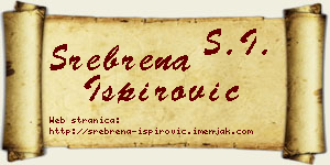 Srebrena Ispirović vizit kartica